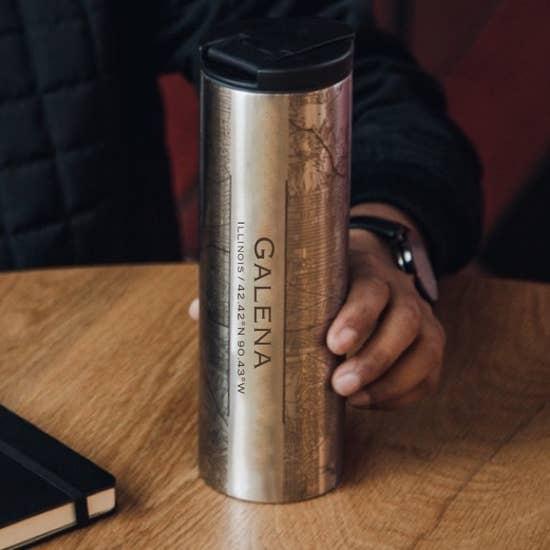 Galena Map Tumbler Stainless Steel