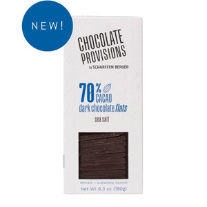 70% Cacao Dark Chocolate with Sea Salt Flats 6.3oz