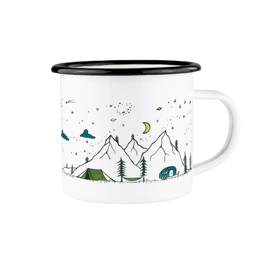 Camping Life Enamel Mug 300ml