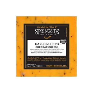 Springside Garlic & Herb Cheddar