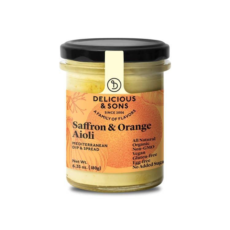 Delicious & Sons Organic Saffron & Orange Aioli 6.35oz