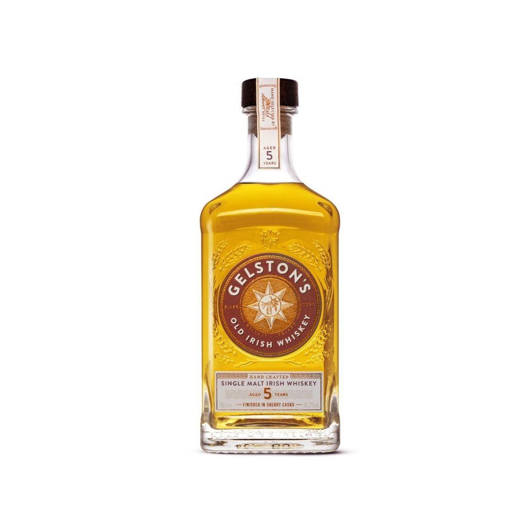 Gelston's Old Irish Whiskey 5 Years Old Sherry Casks Finished Single Malt Irish Whiskey 750ml