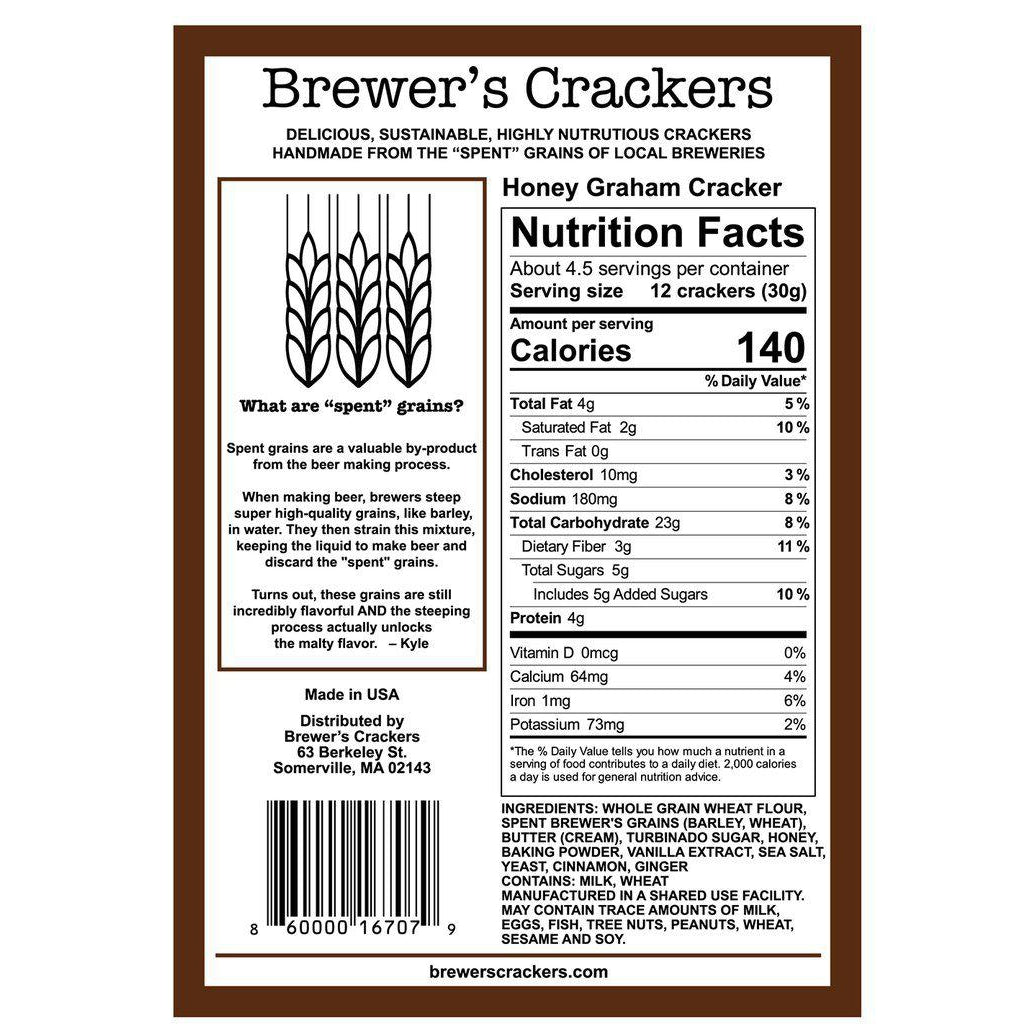 Brewer's Crackers Honey Graham 4oz