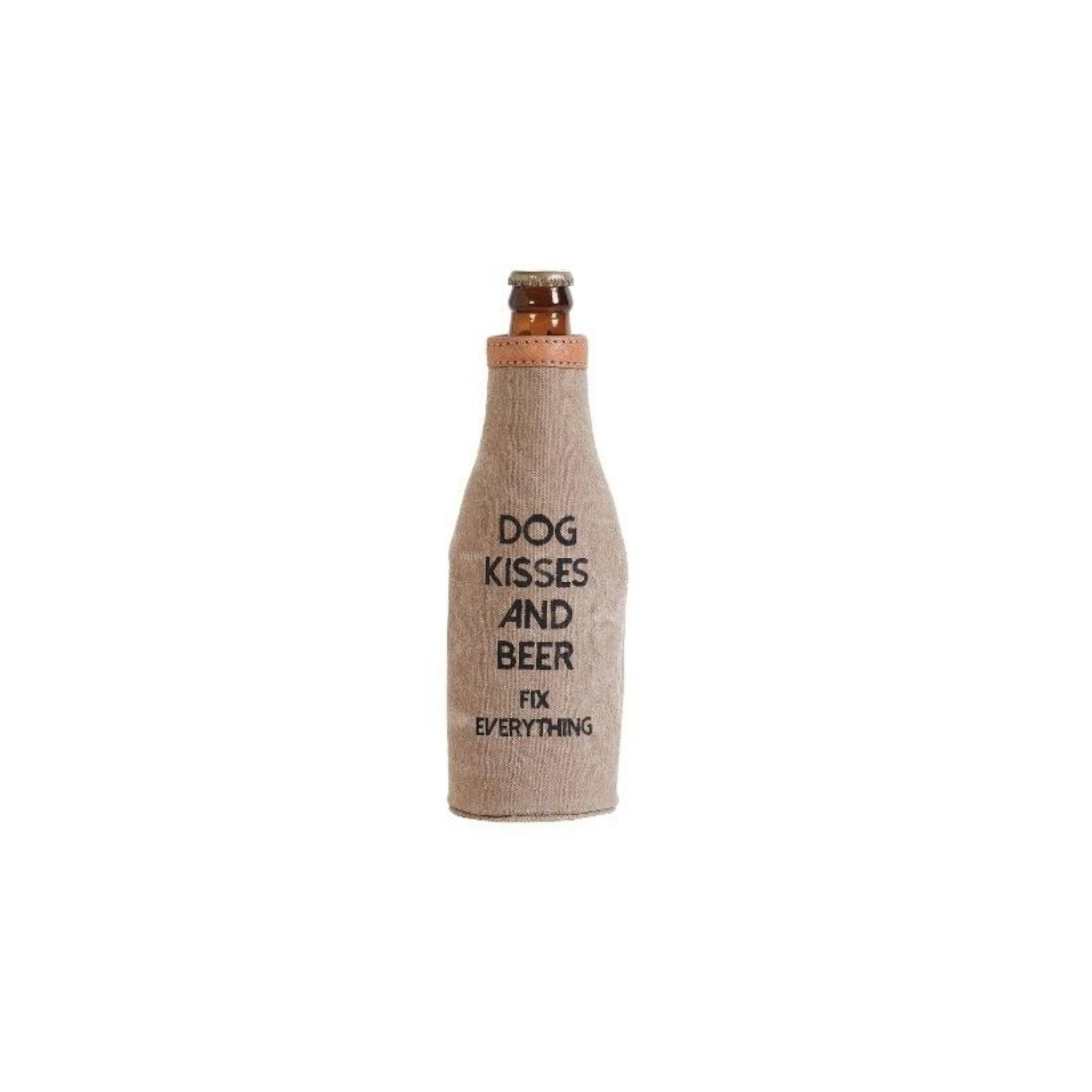 Dog Kisses Beer Bottle Cover