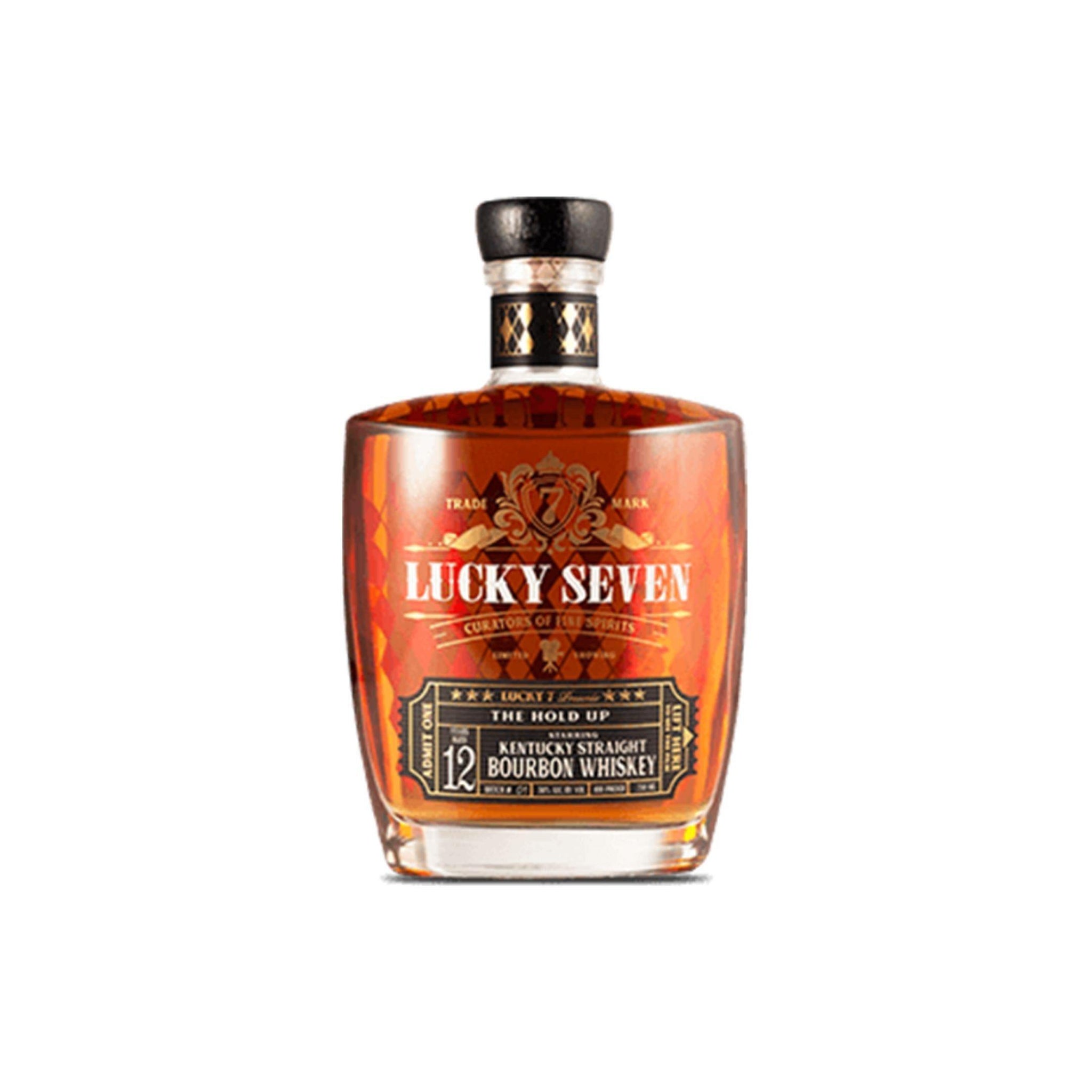 Lucky Seven Spirits 12 Years Old The Hold Up Kentucky Straight Bourbon Whiskey 750ml