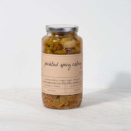 Stone Hollow Farmstead Spicy Pickled Celery 16oz