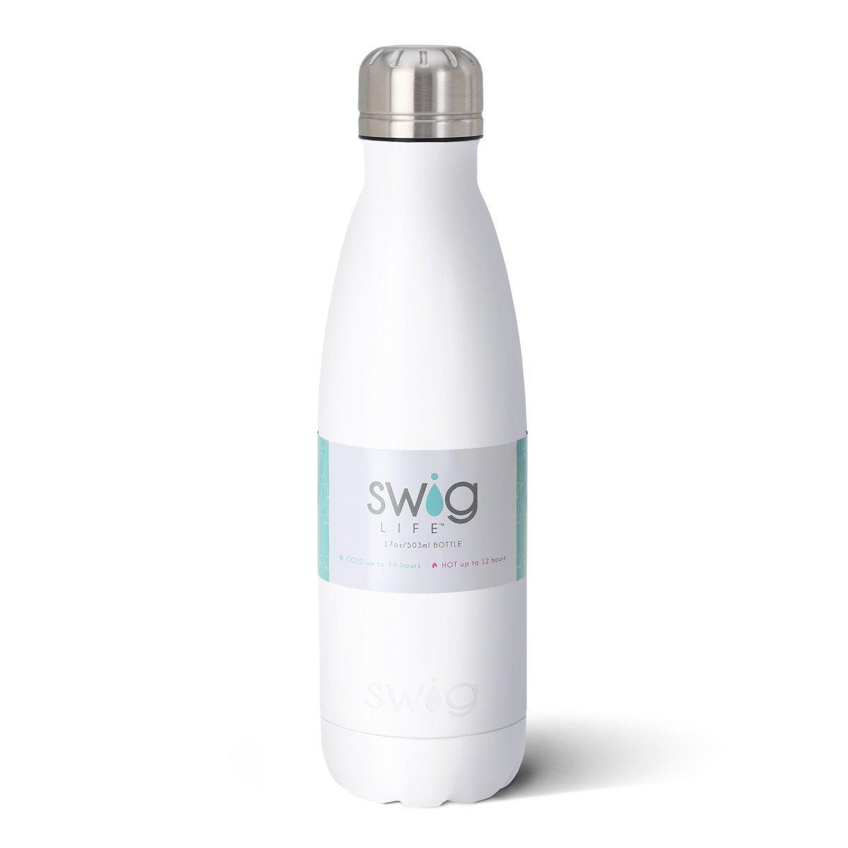 Swig Life Diamond White 17oz Bottle
