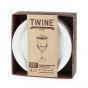 Twine Ceramic Wine Glass Topper Plates set of 4
