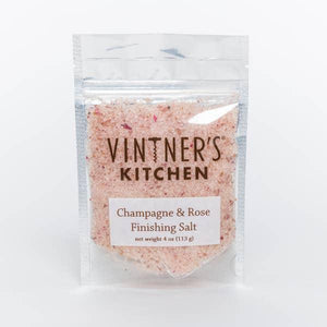 Vintner's Kitchen Champagne and Rose Finishing Salt Bag 4 oz